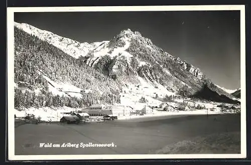 AK Wald am Arlberg, Spullerseewerk im Schnee