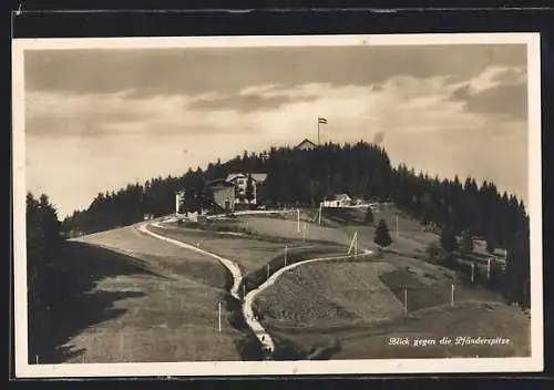 AK Pfänder, Blick gegen die Pfänderspitze