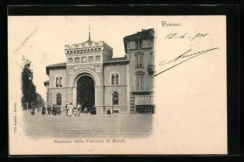 AK Torino, Stazione della Ferrovia di Rivoli