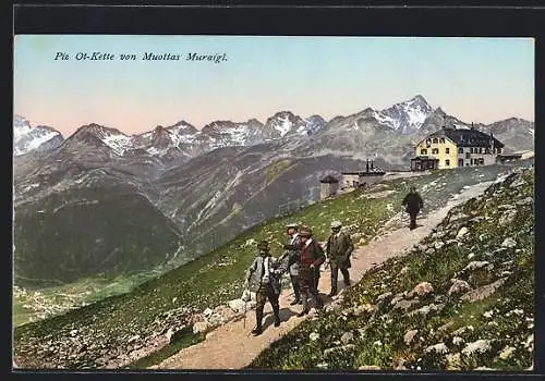 AK Muottas Muraigl, Blick auf die Piz Ot-Kette