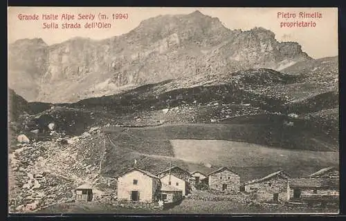 AK Valsesia, Grande Halte Alpe Seevy sulla Strade d`Olen, Rimella Pietro propr.