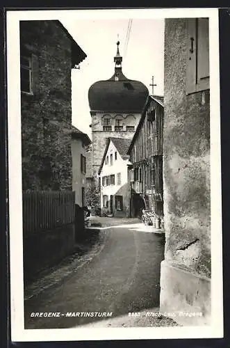 AK Bregenz, Kleine Gasse am Martinsturm