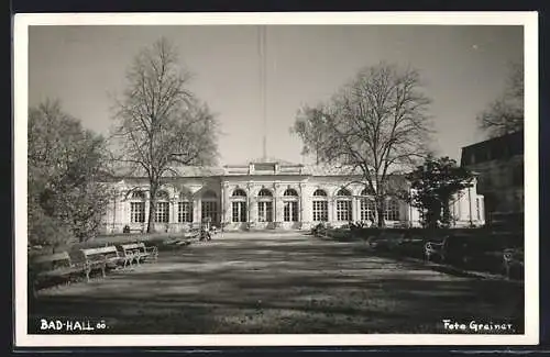 AK Bad Hall /O.-Ö., Kurhaus mit Anlagen