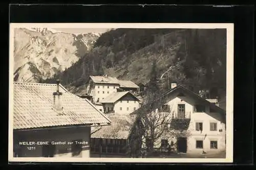 AK Weiler-Ebne, Teilansicht mit Gasthof zur Traube