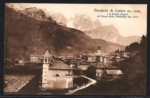 AK Dosoledo di Cadore, il Monte Popera col Passo della Sentinella