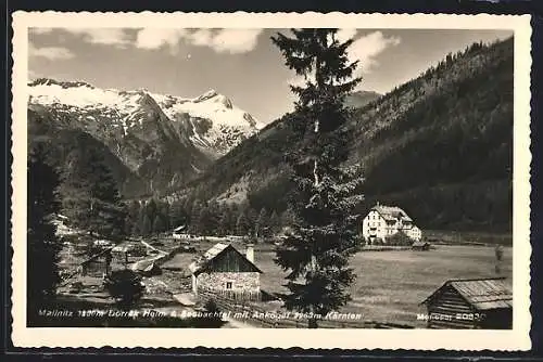 AK Mallnitz /Kärnten, Seebachtal mit Ankogel