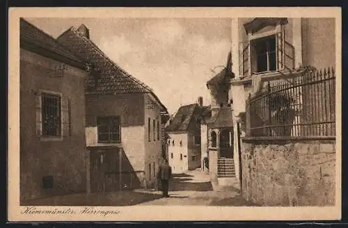 AK Kremsmünster, Passant in der Herrengasse