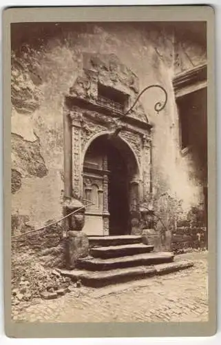 Fotografie K. Herbert, Rothenburg o. T., Ansicht Rothenburg o. T., das Portal im Rathaushof