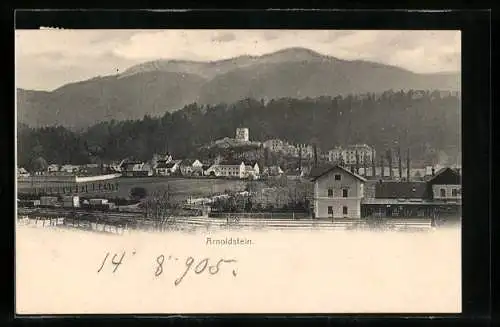 AK Arnoldstein, Blick auf den Bahnhof