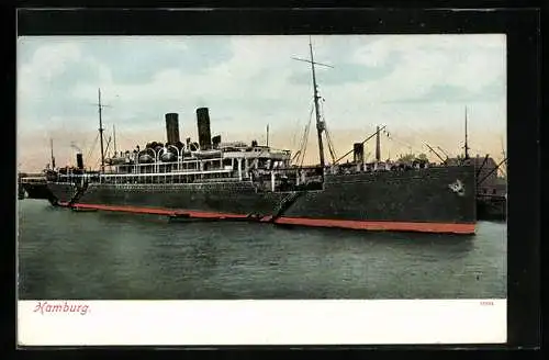 AK Hamburg, Dampfer im Hafen