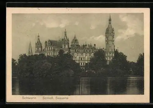 AK Schwerin, Schloss, Seeseite