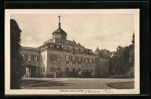 AK Weimar /Thür., Schloss Belvedère