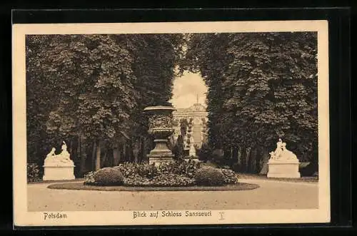 AK Potsdam, Blick auf Schloss Sanssouci