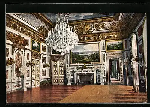 AK Kgl. Schloss Herrenchiemsee, Hartschiersaal