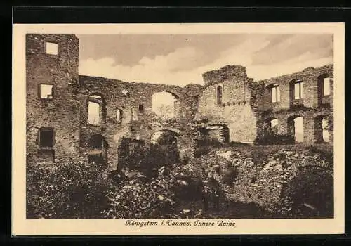 AK Königstein i. Taunus, Innere Ruine