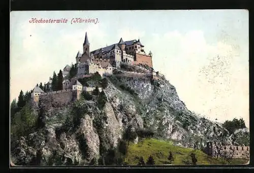 AK Hochosterwitz, Burg auf dem Berg