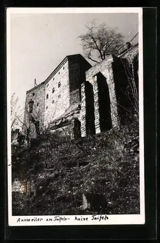 AK Annweiler am Trifels, Ruine Trifels im Sonnenschein