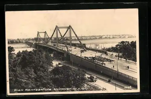 AK Wien, Panorama mit Reichsbrücke