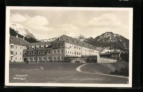 AK Hochzirl, Ostflügel des Sanatoriums