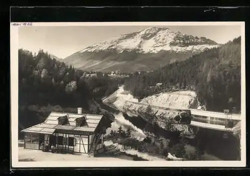 AK Mitterbach am Erlaufsee, Erlaufklause an der Mariazellerbahn, Gasthaus Waldschenke