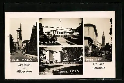 AK Hilversum, Studio V. A. R. A., Studio K. R. O., Studio A. V. R. O.