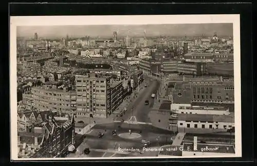 AK Rotterdam, Panorama vanaf G. E. B. gebouw