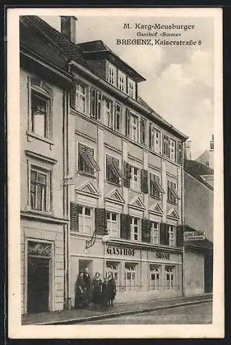 AK Bregenz, Gasthaus Sonne, Kaiserstrasse 8