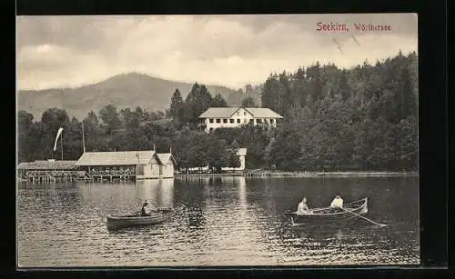 AK Sekirn am Wörthersee, Ruderboote auf dem Wasser