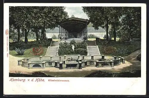 AK Bad Homburg, Elisabethbrunnen