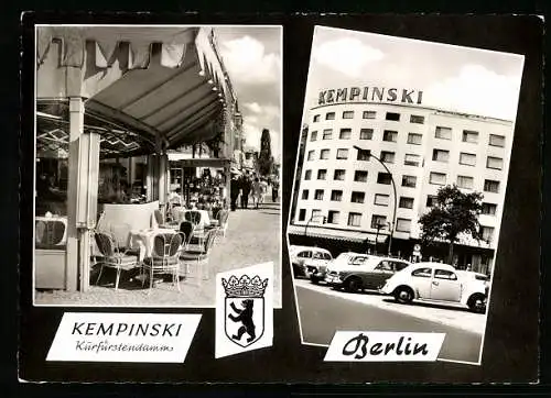 AK Berlin-Charlottenburg, Café Kempinski am Kurfürstendamm