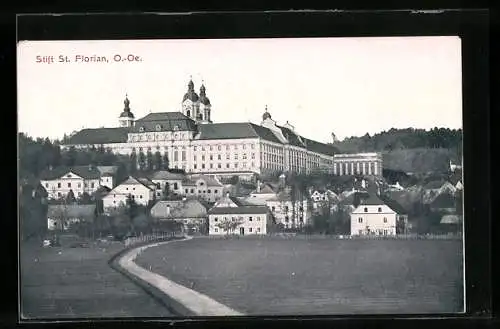 AK St. Florian /O.-Oe., Teilansicht mit dem Stift