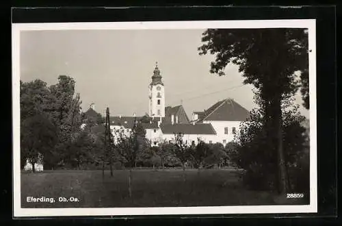 AK Eferding, Panorama mit Kirche