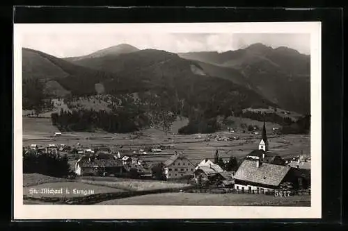 AK St. Michael i. Lungau, Blick über Ort und Tal