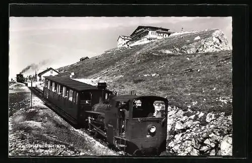 AK St. Wolfgang, Bergbahn am Schafberg