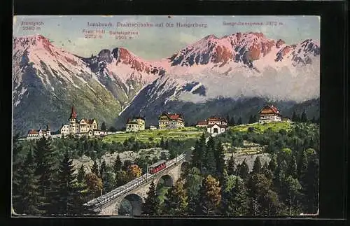 AK Innsbruck, Drahtseilbahn auf die Hungerburg