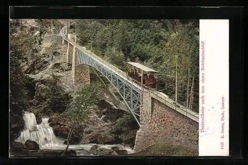 AK Drahtseilbahn nach dem obern Reichenbachfall