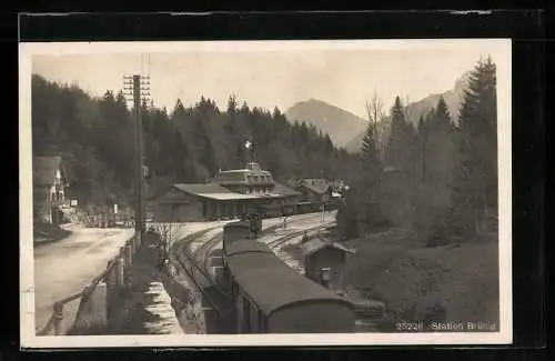 AK Brünig, Bahnhof der Bergbahn