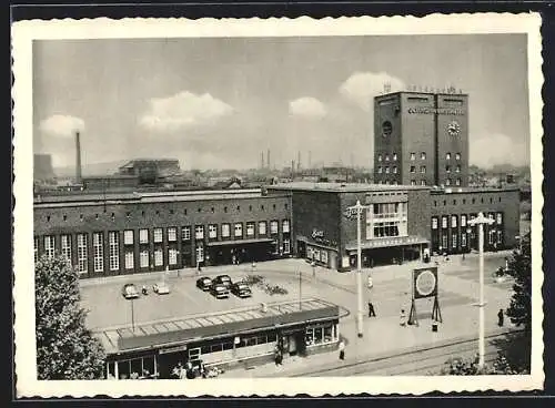 AK Oberhausen / Rheinland, Blick zum Bahnhof