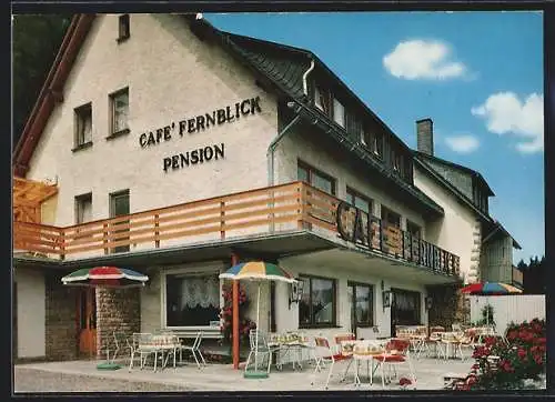 AK Schwalefeld-Willingen /Hochsauerland, Café und Pension Fernblick