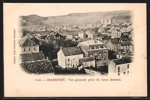 AK Rochefort, Vue generale prise du vieux château