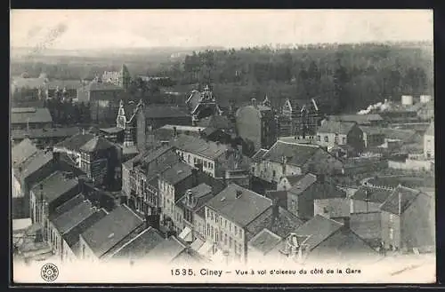 AK Ciney, Vue à vol d`oiseau du côté de la Gare