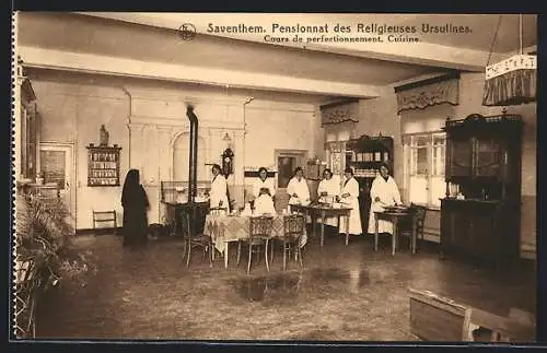 AK Saventhem, Pensionnat des Religieuses Ursulines, Cours de perfectionnement, Cuisine