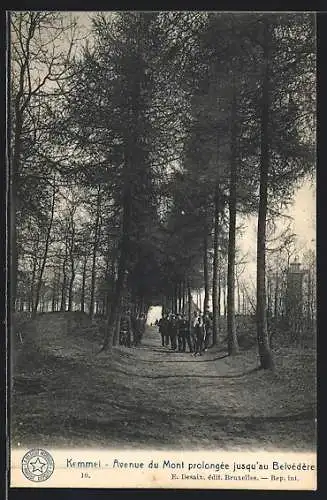 AK Kemmel, Avenue du Mont prolongée jusqu`au Belvédère