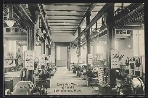 AK Mons, Ecole des Mines, Laboratoire d`electrotechnie, Bergbau-Schule