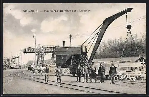 AK Soignies, Carrières du Hainaut, La grue