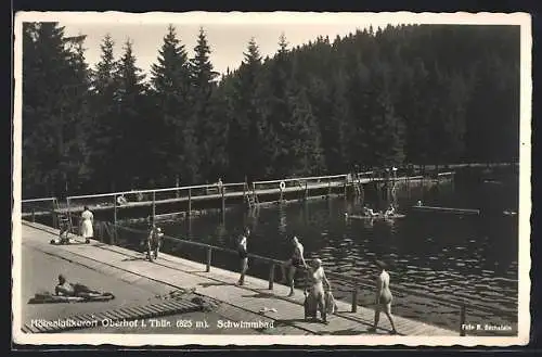 AK Oberhof i. Thür., Badegäste im Schwimmbad