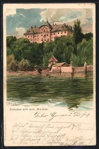 Künstler-AK Carl Biese: Konstanz, Schloss auf der Meinau