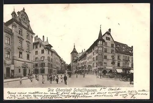 AK Schaffhausen, Strassenpartie im Ort