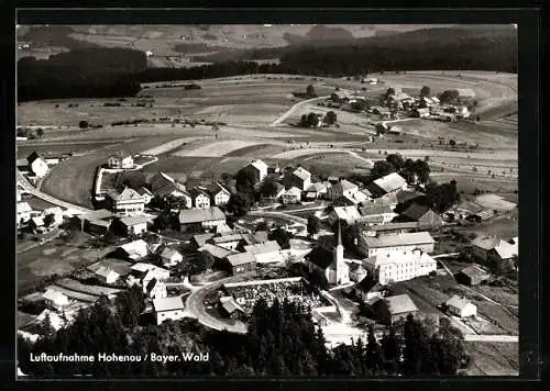 AK Hohenau /Bayer. Wald, Gesamtansicht vom Flugzeug aus