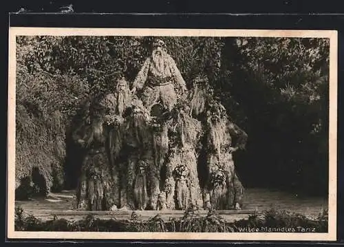 AK Oberstdorf, Historischer Wilde-Männdles-Tanz